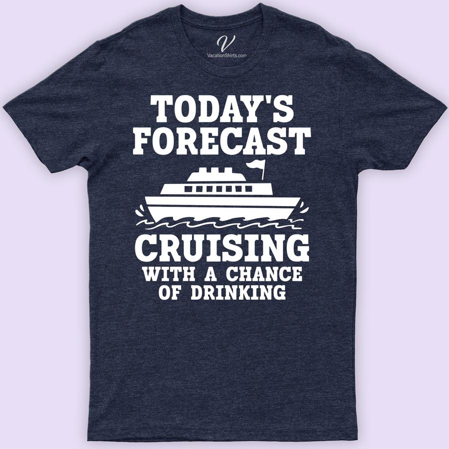 Entelinam Forecast Cruising & Drinking Vacation Tee