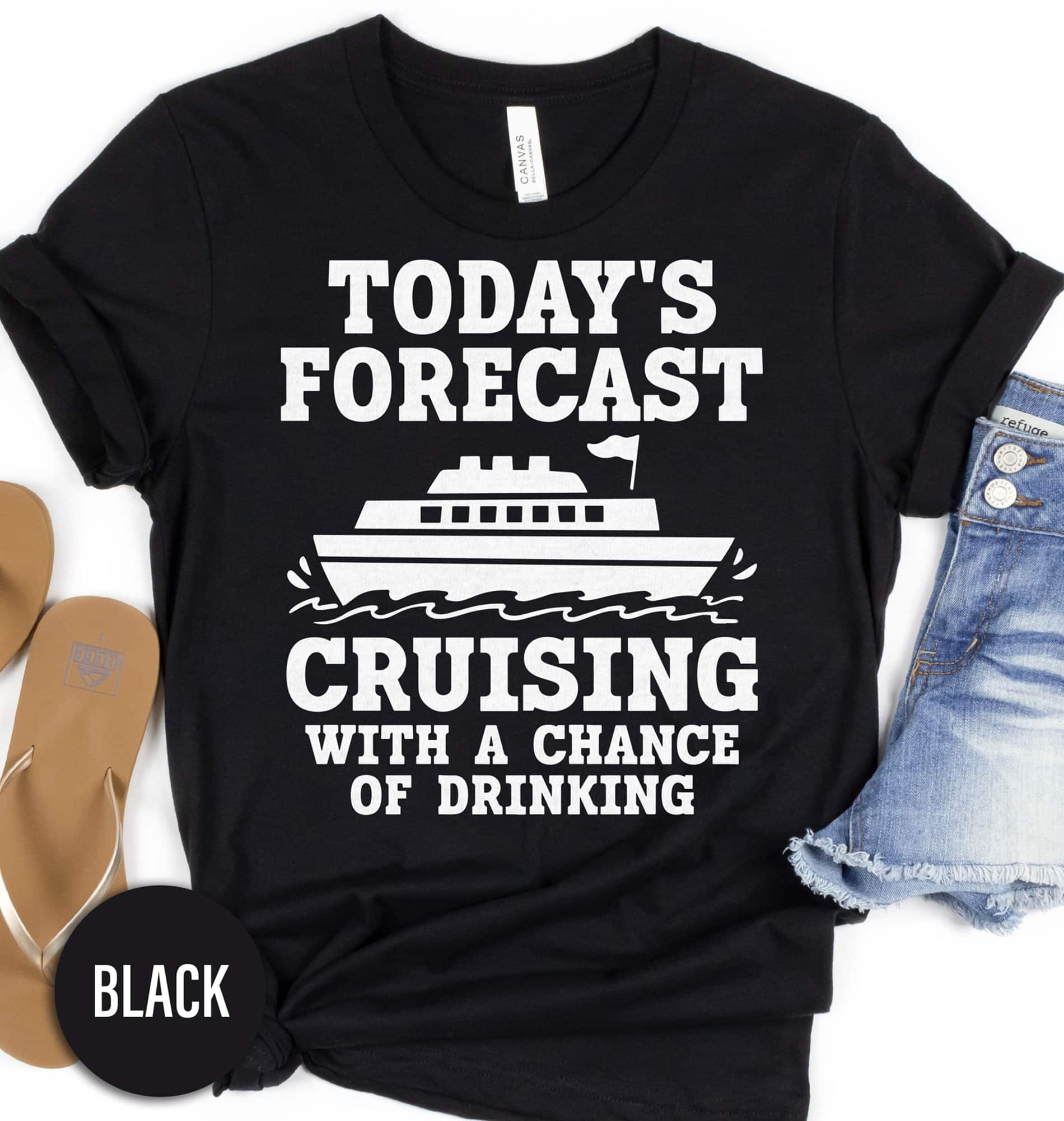 Entelinam Forecast Cruising & Drinking Vacation Tee